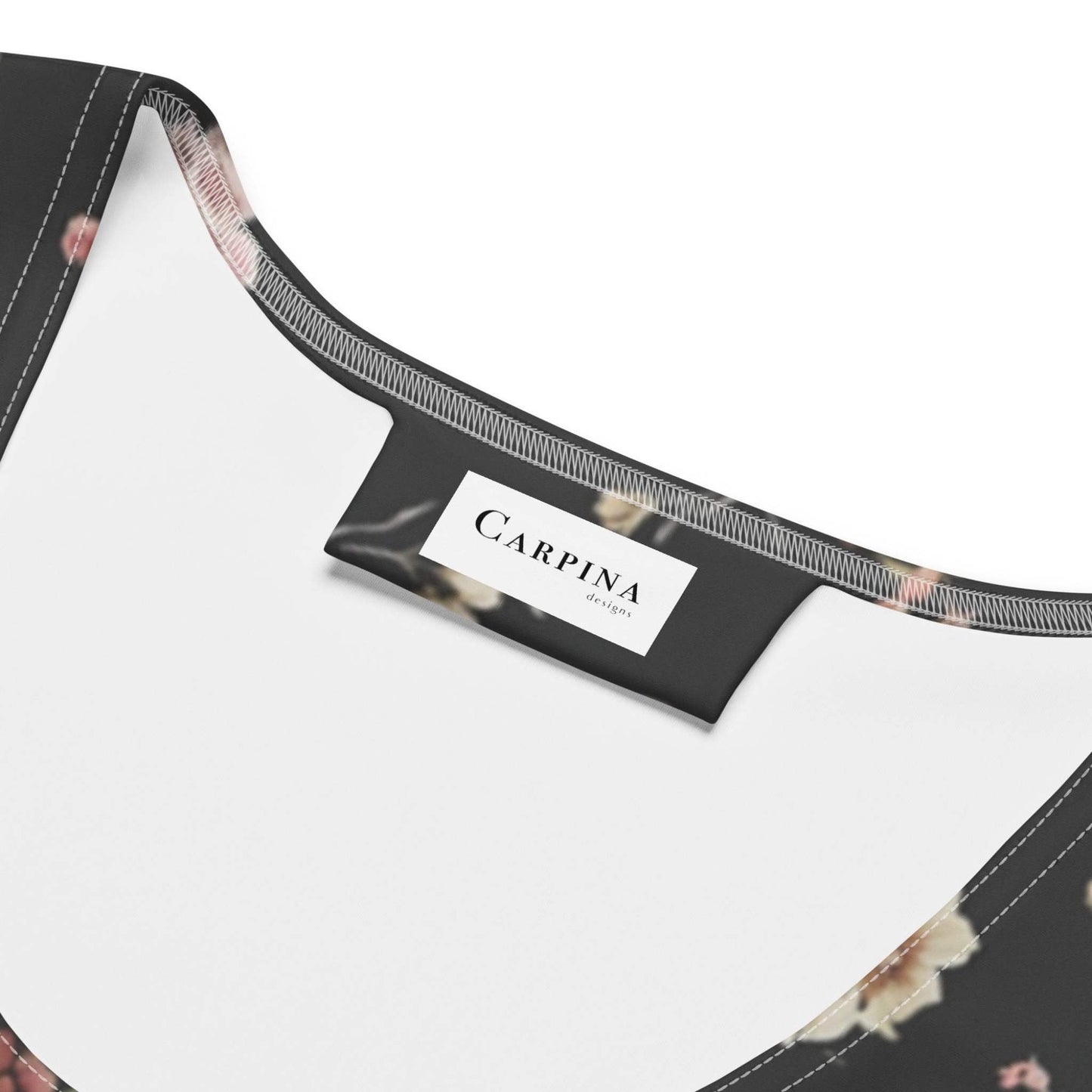DUSKPETAL Black Floral Bodycon Dress