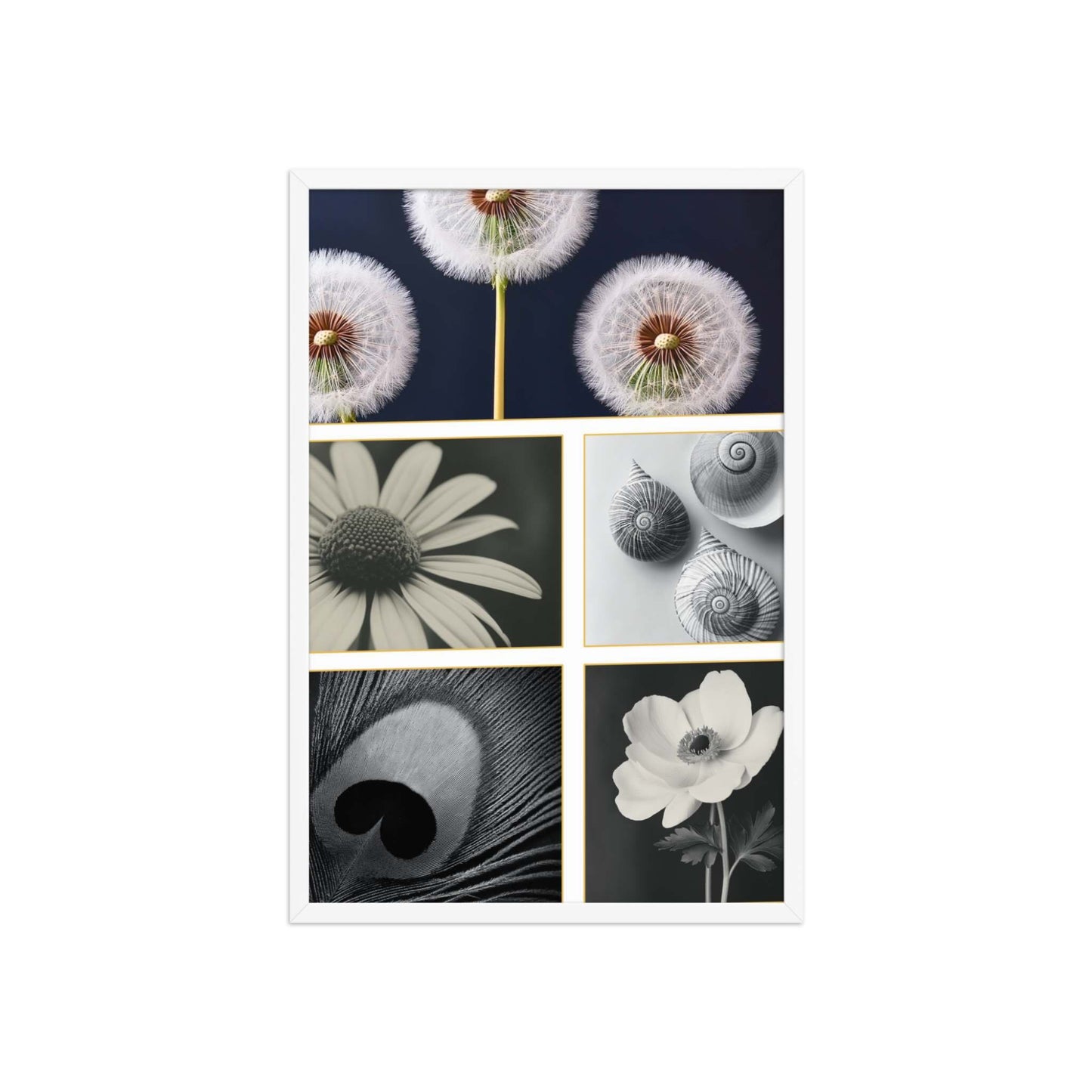 Framed botanical prints for sale, white frame, BOTANICA, 20x30, by Carpina Designs